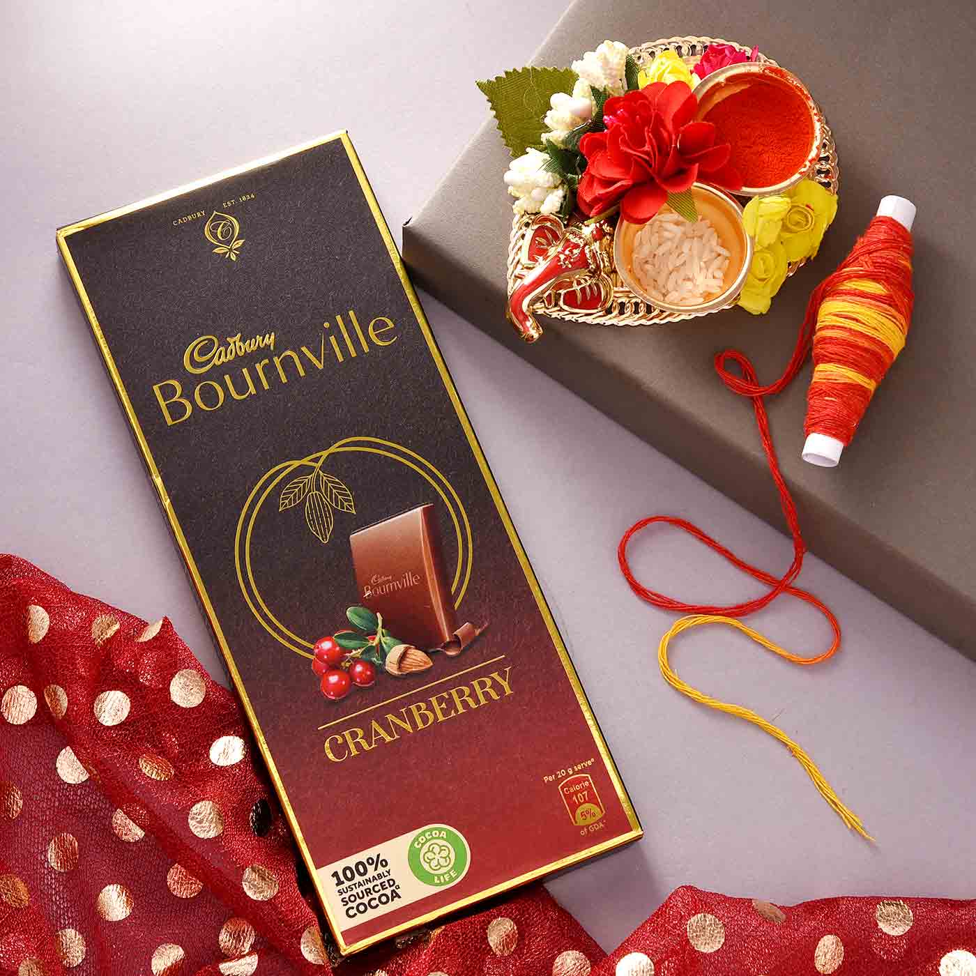 Bhai Dooj Hamper With Cadbury Temptation & Tikka Platter