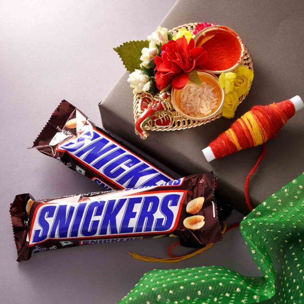 Bhai Dooj Combo With Snickers & Tikka Platter