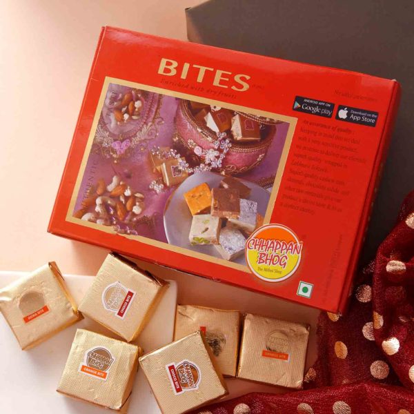Pooja Thali With Chappan Bhog Mewa Bites - Image 2