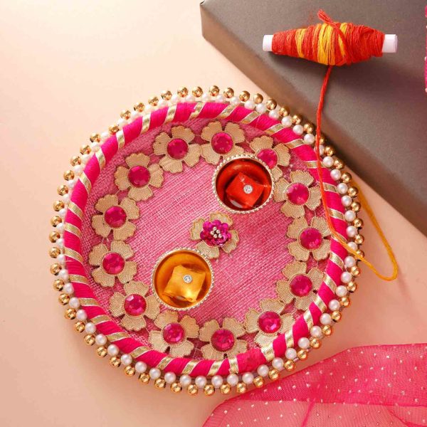 Bhaidooj Hampers Pooja Thali With Chappan Bhog Karachi Halwa - Image 3