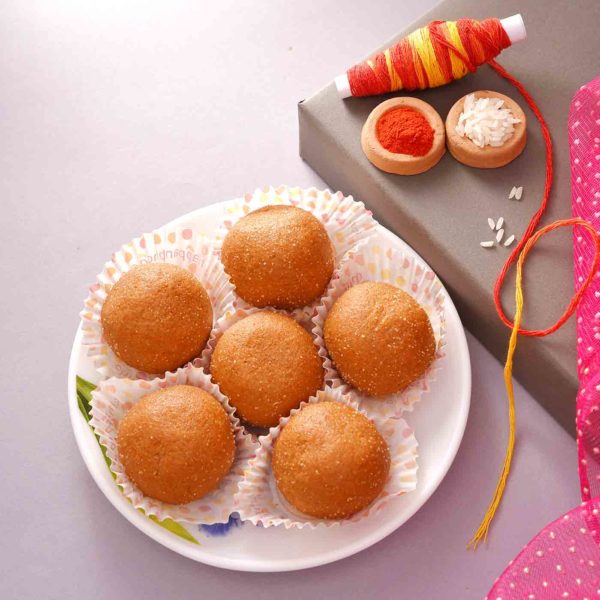Bhaidooj Hamper  Pooja Thali With Besan Laddu