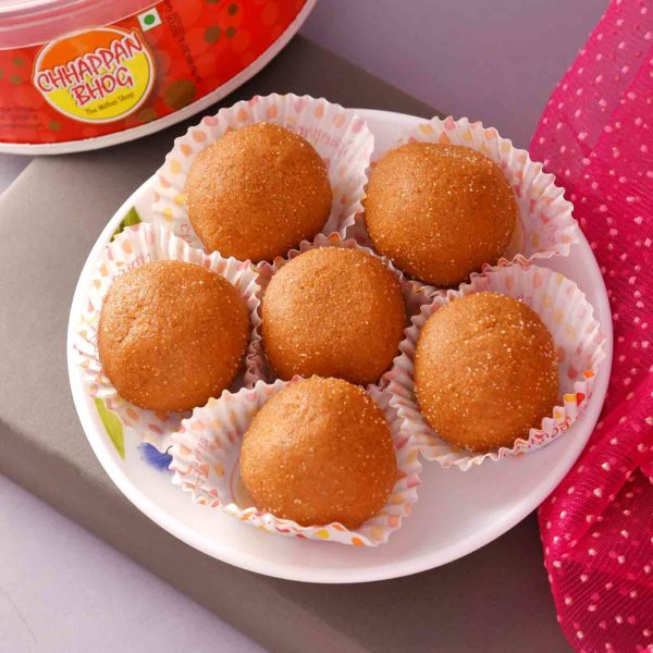 Bhaidooj Hamper  Pooja Thali With Besan Laddu - Image 2