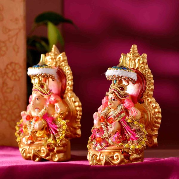 Terracotta Lakshmi Ganesh Set -2 - Image 2
