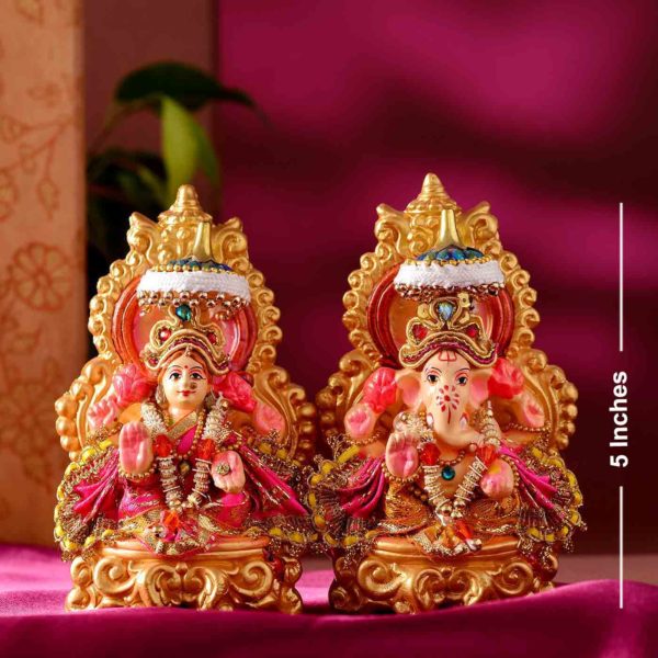 Terracotta Lakshmi Ganesh Set -2 - Image 4