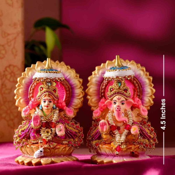 Terracotta Lakshmi Ganesh Set -3 - Image 4