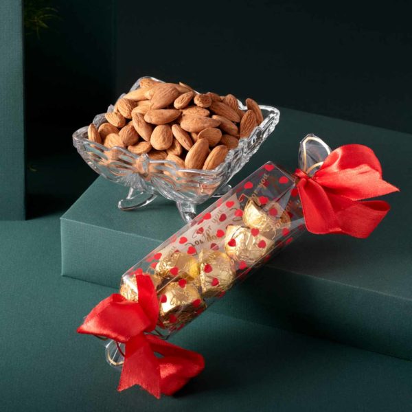 Stylish Karwachauth Potli Earring Gourmet Hamper - Image 4