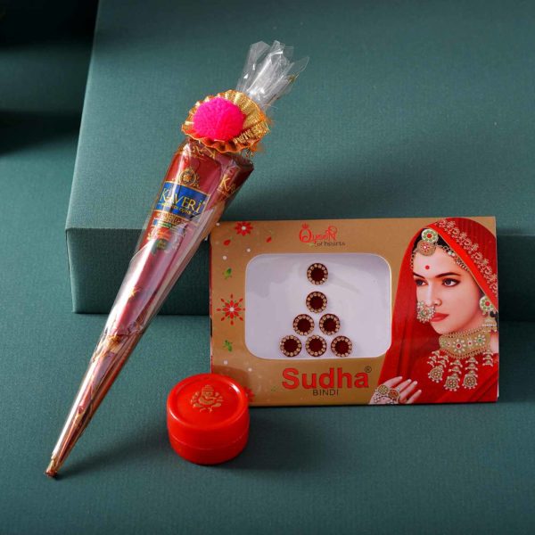 Exotic Karwachauth Potli-Dryfruits & Shringar Hamper - Image 3