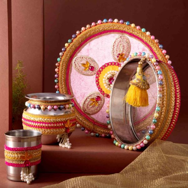 Karwachauth Thali & Sweet - Salty Hamper - Image 2