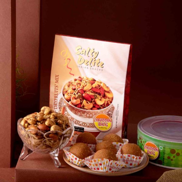 Karwachauth Thali & Sweet - Salty Hamper - Image 3