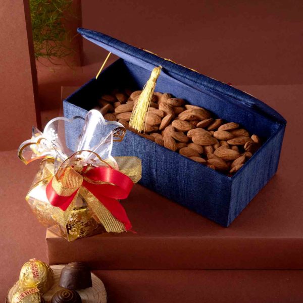 Embroidered Zari Jewellery Box  Gourmet Hamper - Image 3