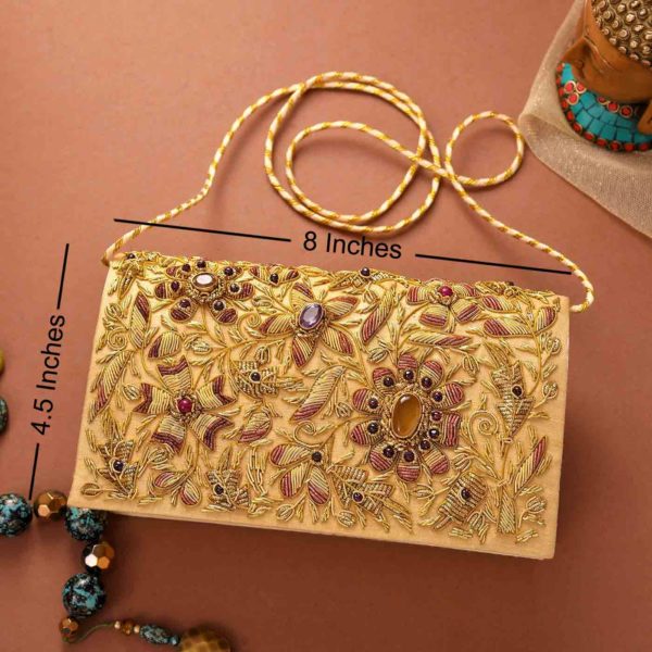 Zari Clutch Chcolate Dryfruits Hamper - Image 2