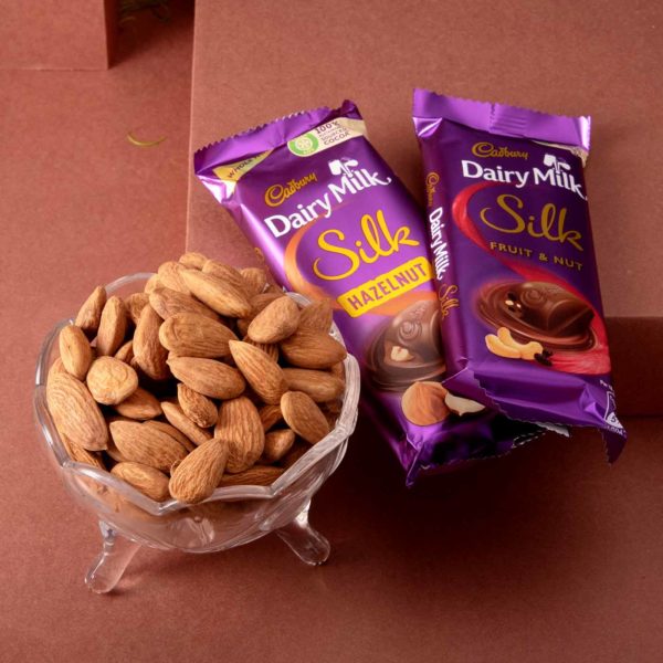 Potli Bag Chcolate Almond Hamper - Image 3