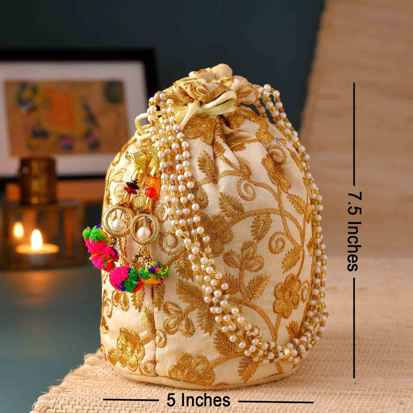 Potli Bag Chcolate Almond Hamper