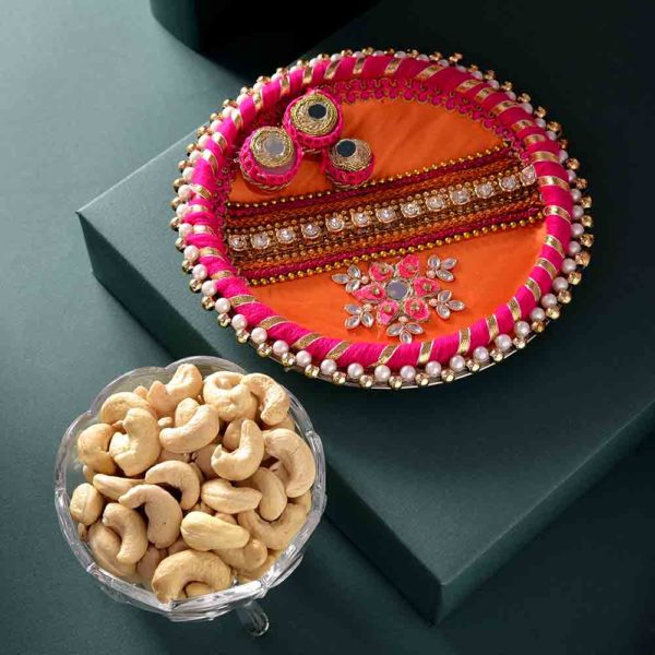 BHAI DOOJ KAJU WITH POOJA THALI