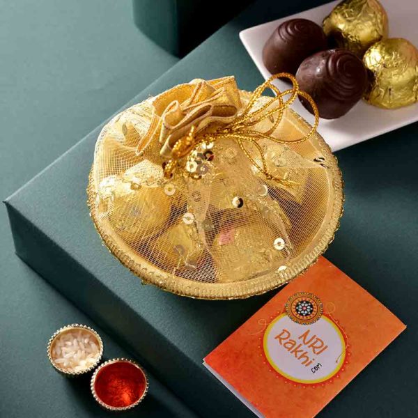 BHAI DOOJ KATORI WITH CHOCOLATE TOKRI
