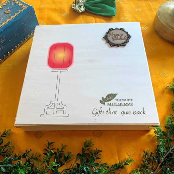 The Lamp of Love Gift Box with Exotic Handcrafted Chocolates, Nuts and Dried Fruit - Image 5
