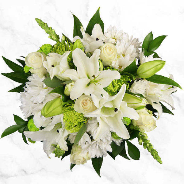 Elegant Florets Floral Bouquet with an assortment of gorgeous white flowers