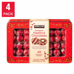 Kirkland Signature European Hazelnut Chocolates, 4-pack