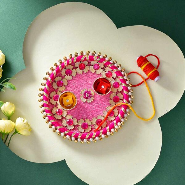 Bhaidooj Pooja Thali Almond Nuts Duo - Image 2