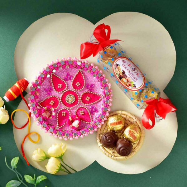 Bhaidooj Pooja Thali Handmade Chocolate Toffee Pack