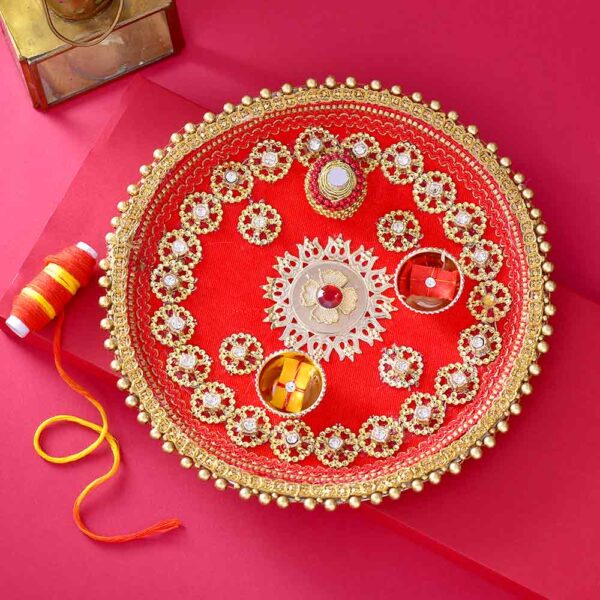 Bhaidooj Pooja Thali Almond Biscotti Combo - Image 3
