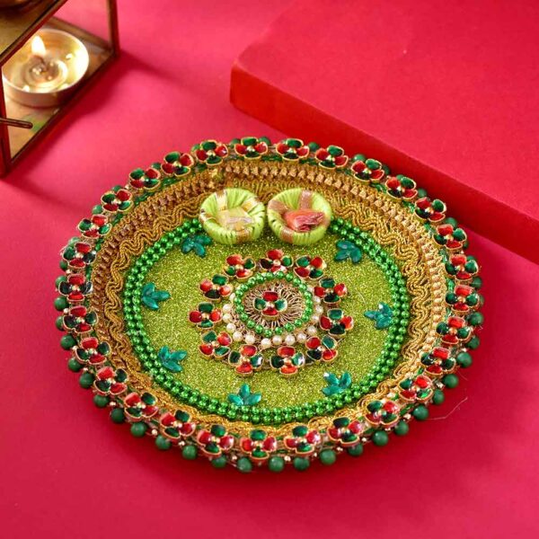 Bhaidooj Pooja Thali Mathura Peda Combo - Image 2