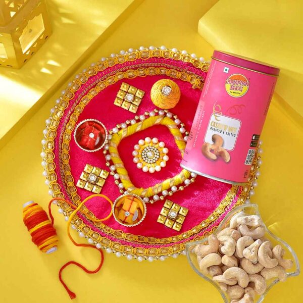 Bhaidooj Pooja Thali Cashew Nut Duo
