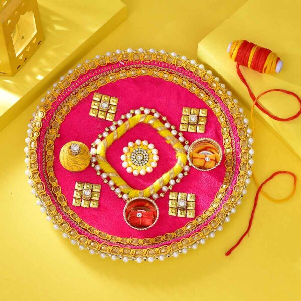 Bhaidooj Pooja Thali Cashew Nut Duo - Image 2