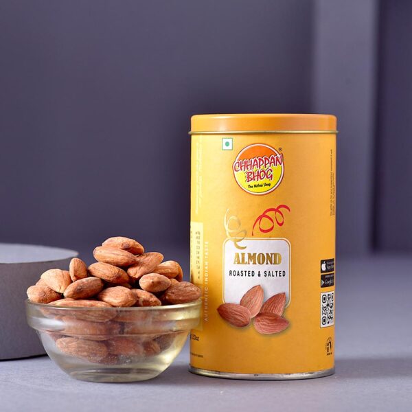 Traditional Karwachauth PoojaThali & Almonds Nuts Combo - Image 2