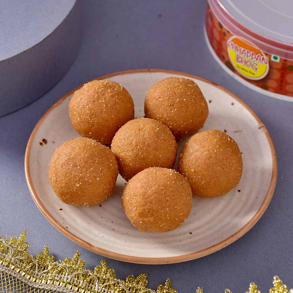 Radha Krishna Karwachauth PoojaThali & Besan Ladoo Duo