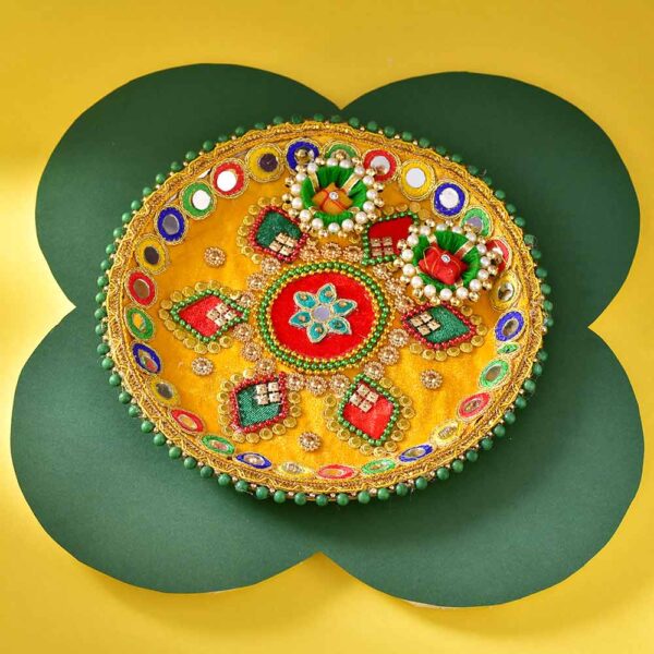 Bhaidooj Pooja Thali Kesar Peda Duo - Image 2