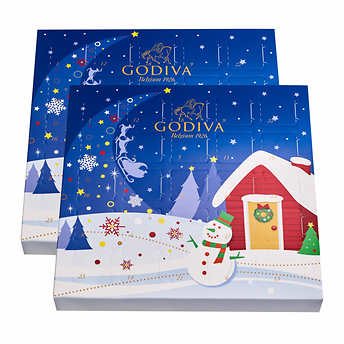 22Godiva Holiday Premium Chocolate Advent Calendar 2 pack 22D 1