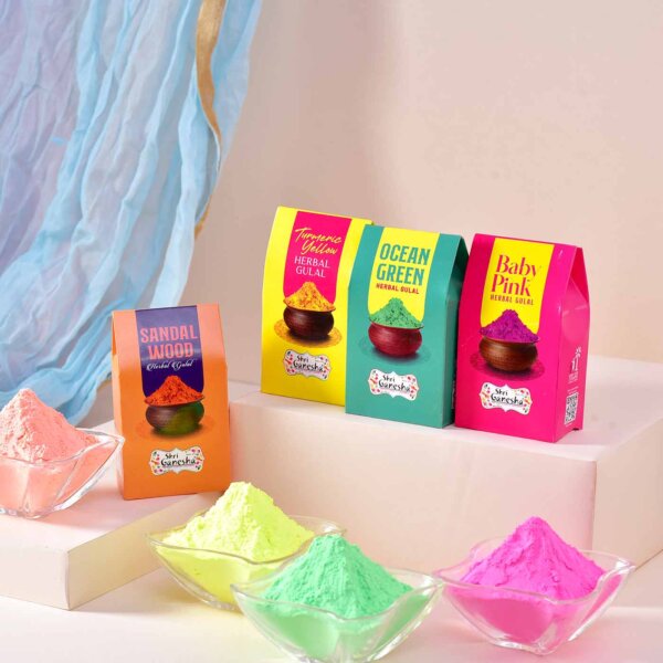 Herbal Hut Gulal Set  & Gujiya Hamper - Image 4