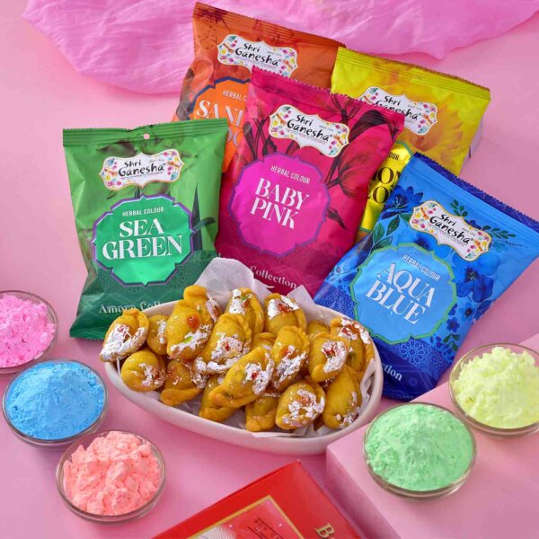HERBAL Amora Collection Gulal  & gujiya Hamper