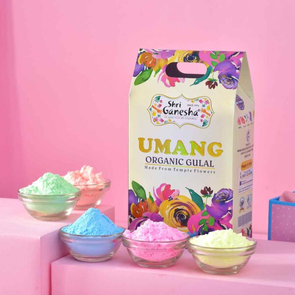 Snacks & Gujiya -Temple Flower ORGANIC Gulal Gift Pack - Image 3