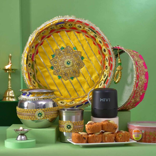 Karwachauth Thali & Sweet Hamper