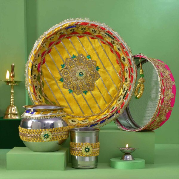 Karwachauth Thali & Sweet Hamper - Image 5
