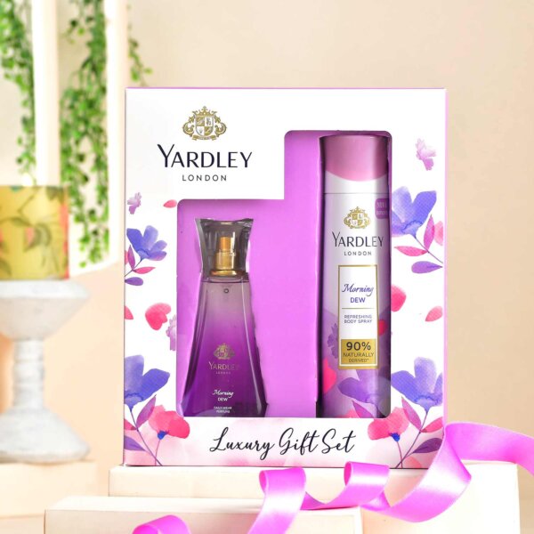 Personalized Silver frame & Perfume gift combo - Image 2