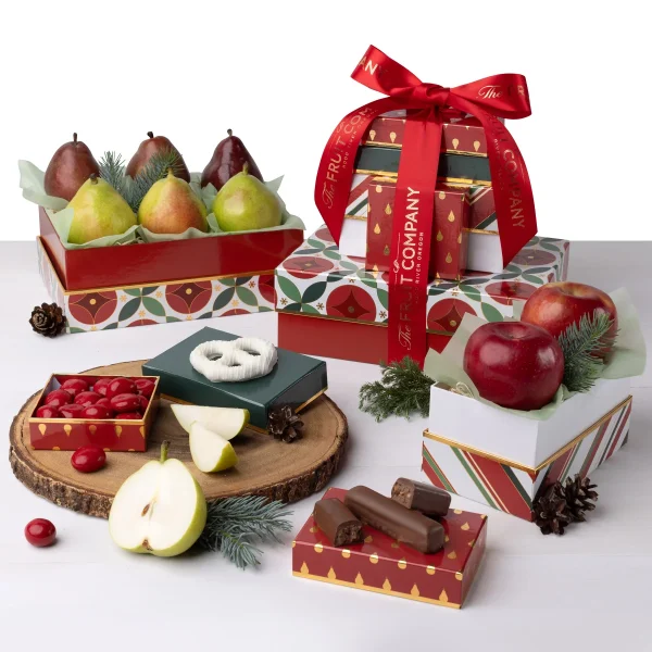 Fruit & Sweet Indulgence Basket 5-box Tower